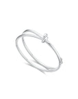 KNOT Alone® Double Bangle (White Gold) - Eclat by Oui