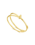 KNOT Alone® Double Bangle (Yellow Gold) - Eclat by Oui