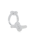 KNOT Alone® Pave Ring WG (Large) (Both) - Eclat by Oui