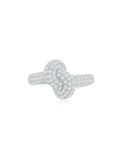 KNOT Alone® Pave Ring WG (Large) (Front) - Eclat by Oui