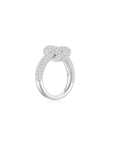 KNOT Alone® Pave Ring WG (Side) (Both) - Eclat by Oui