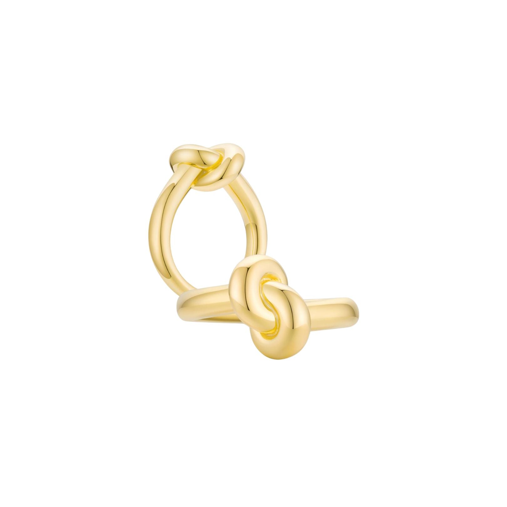 KNOT Alone Ring YG (Large) (Both) - Eclat by Oui