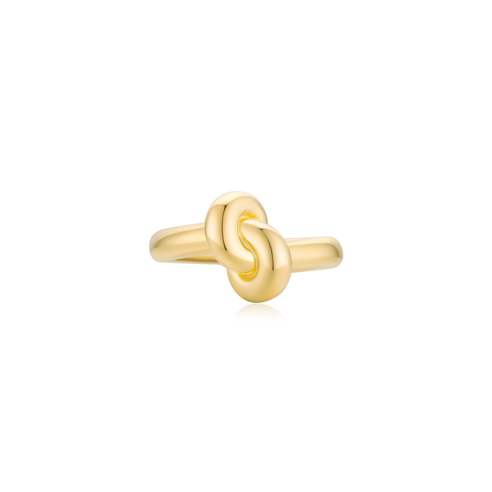 KNOT Alone Ring YG (Large) (Front) - Eclat by Oui