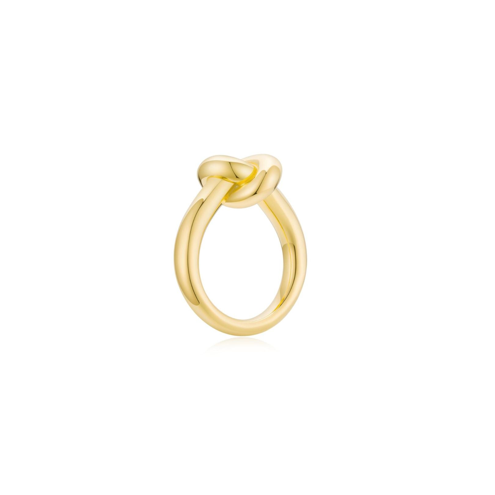 KNOT Alone Ring YG (Large) (Side) - Eclat by Oui