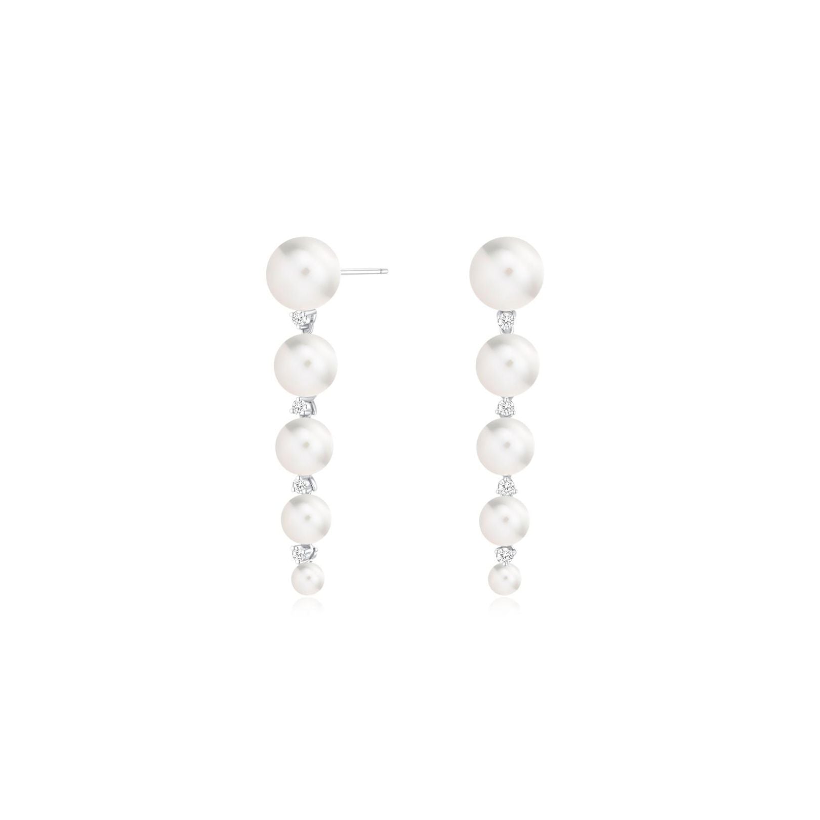 MFW Pearl Gradual Dangling Earrings - Eclat by Oui