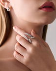 Olivia Cluster Ring (Model) - Eclat by Oui
