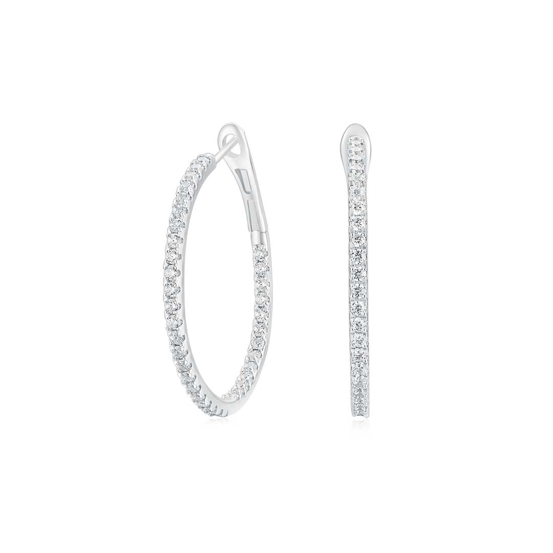 Sarah Hoop Earrings 27mm - Eclat by Oui