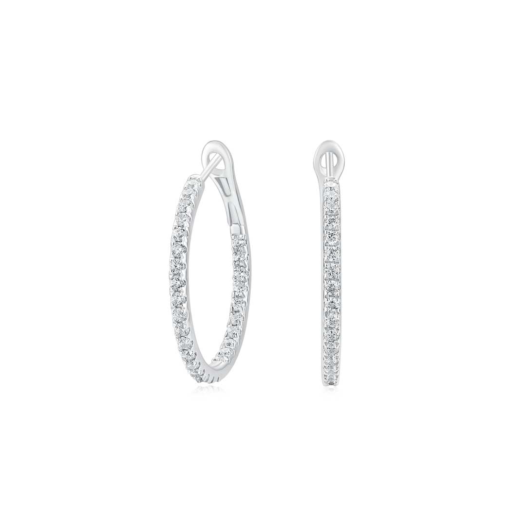 Sarah Hoop Earrings 21mm - Eclat by Oui