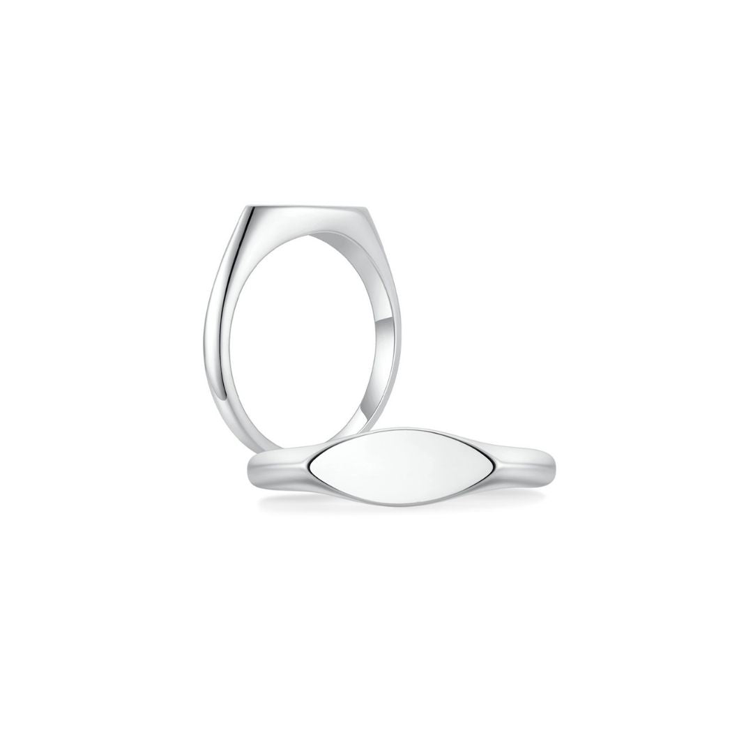 Signet Marquise Ring WG (Both) - Eclat by Oui