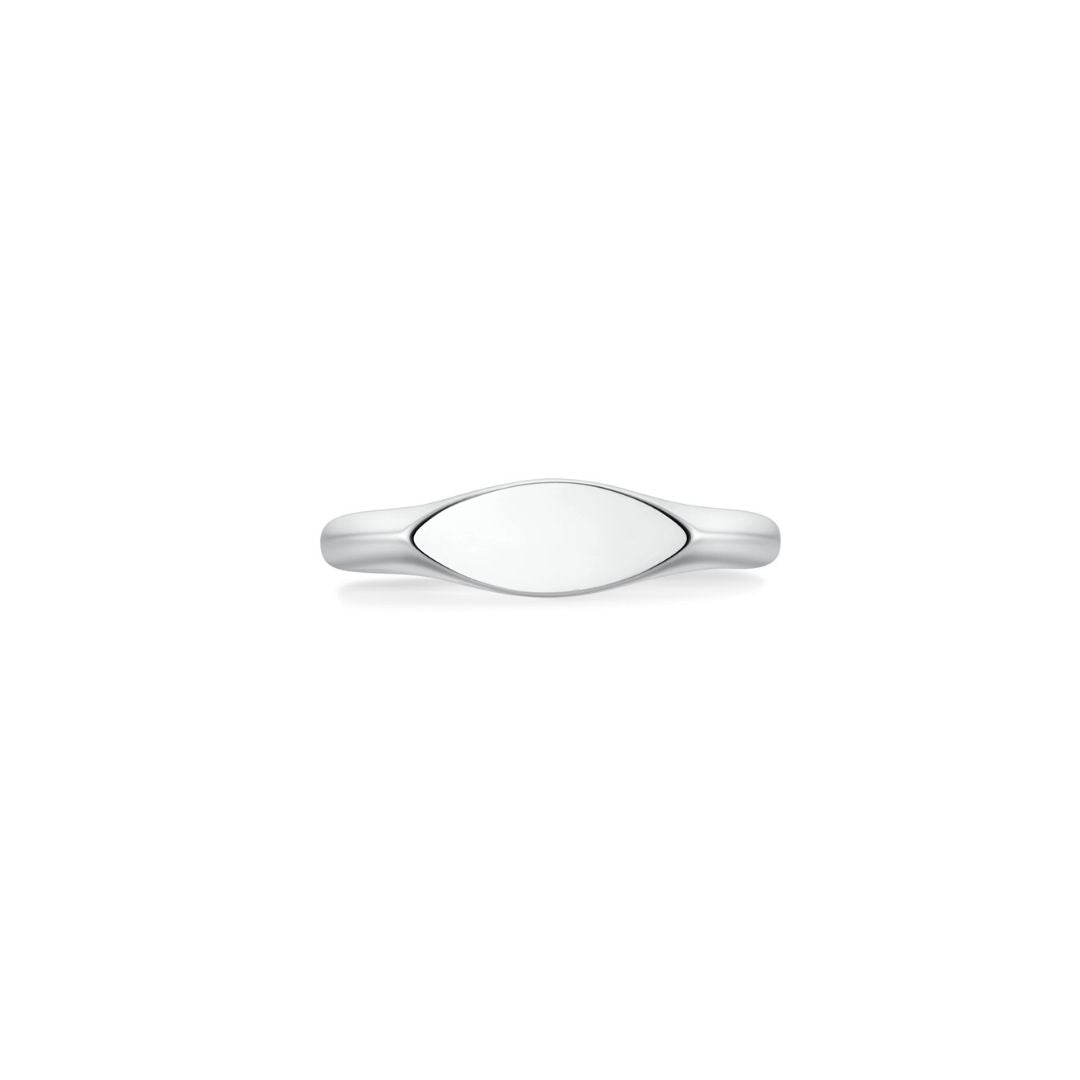 Signet Marquise Ring WG (Front) - Eclat by Oui