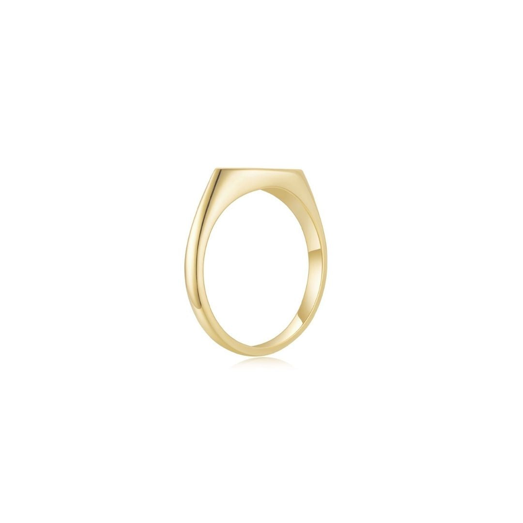 Signet Marquise Ring YG (Side) - Eclat by Oui