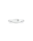 Signet Marquise Ring WG (Single Stone) (Front) - Eclat by Oui