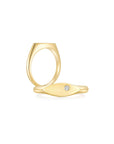 Signet Marquise Ring YG (Single Stone) (Both) - Eclat by Oui