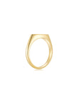 Signet Marquise Ring YG (Single Stone) (Side) - Eclat by Oui