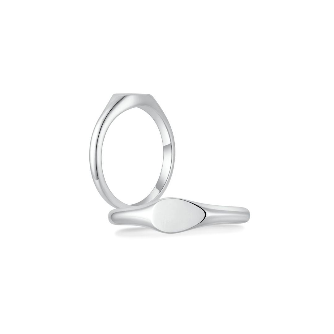 Signet Pear Ring WG (Both) - Eclat by Oui