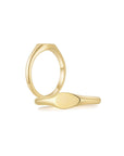 Signet Pear Ring YG (Both) - Eclat by Oui