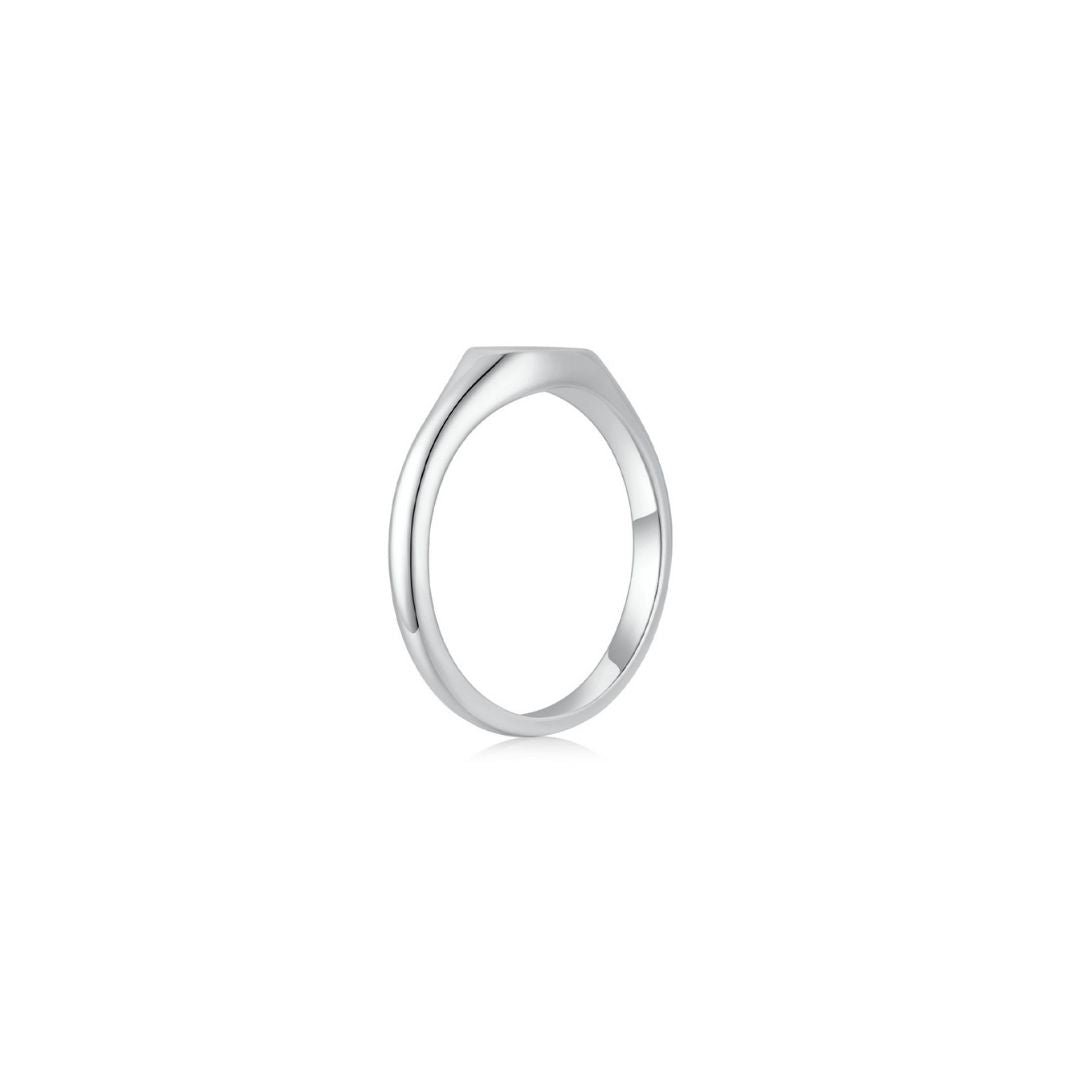 Signet Pear Ring WG (Side) - Eclat by Oui