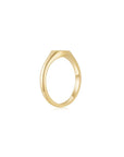 Signet Pear Ring YG (Side) - Eclat by Oui