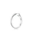 Signet Round Ring WG (Side) - Eclat by Oui