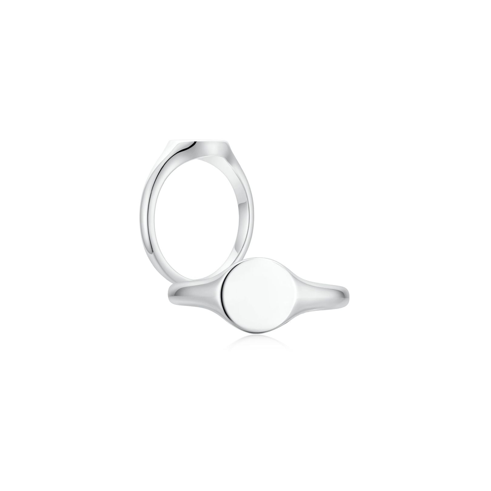 Signet Round Ring WG (Both) - Eclat by Oui