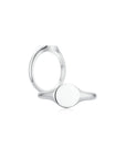 Signet Round Ring WG (Both) - Eclat by Oui