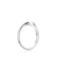 Signet Round Ring WG (Side) - Eclat by Oui