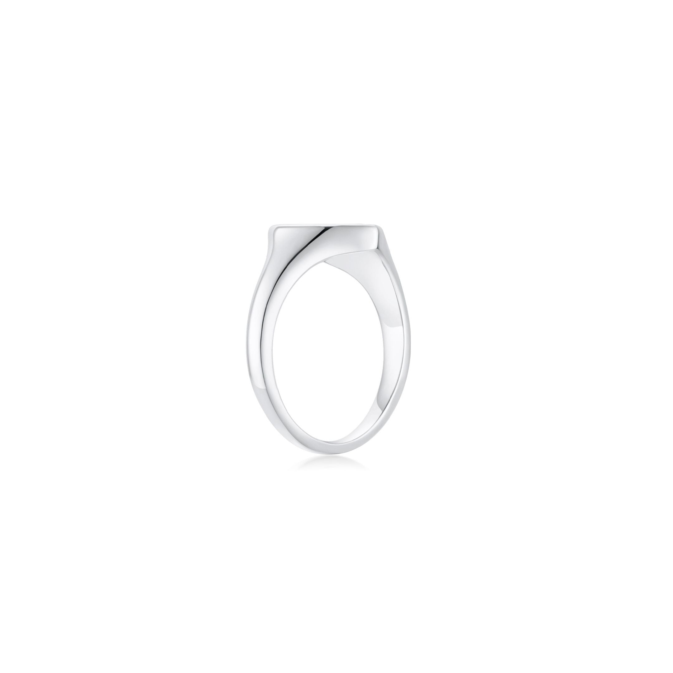 Smiley Face Pave Signet Ring - Eclat by Oui