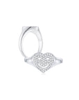 Smiley Face Pave Signet Ring - Eclat by Oui