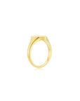 Smiley Face Signet Ring (YG) - Elcat by Oui