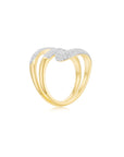 Swirl Ring Yellow Gold (Side) - Eclat by Oui