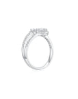 Trio Pear Halo Ring (Side) - Eclat by Oui